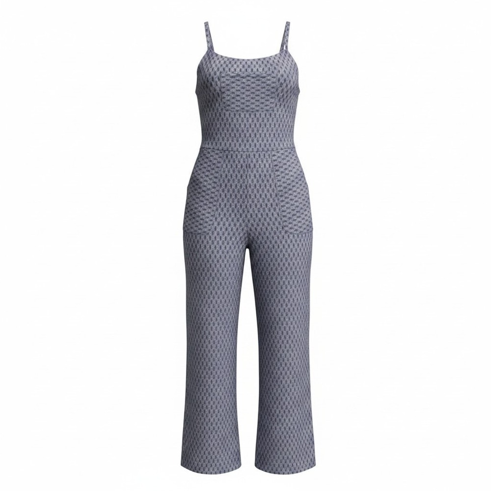 Roark Overalls Womens Large Blue Patterned Cotton Boho Outdoor Jumpsuit Spring